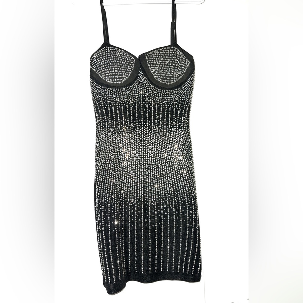 Beautiful black & crystal dress